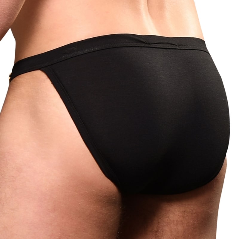 Andrew Christian Slip Tanga Almost Naked Sex Bambou Noir
