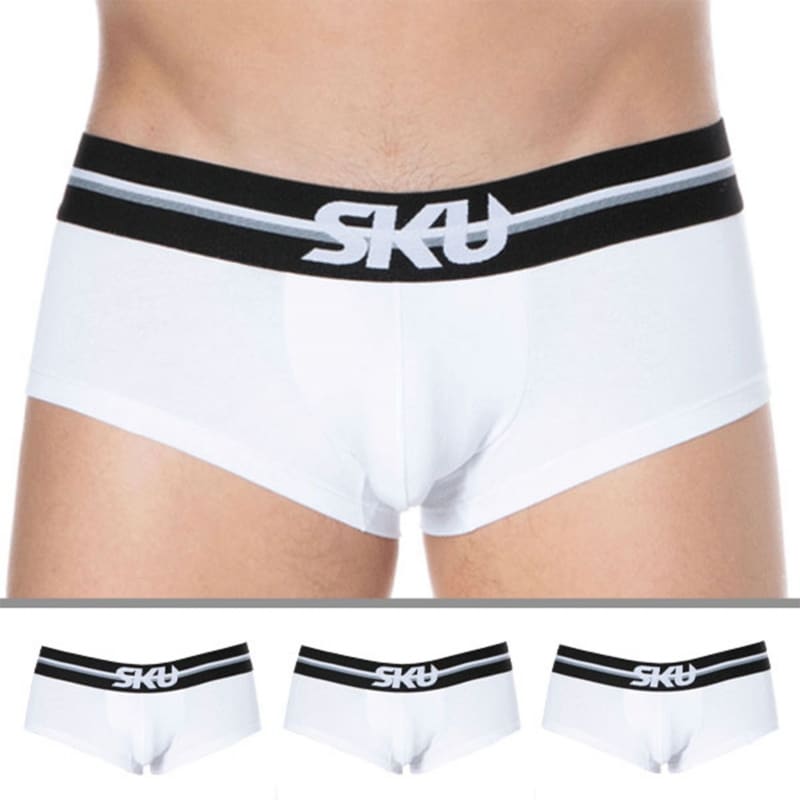 SKU Lot de 3 Shorties First Coton Blancs