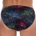  Hibiscus Swim Briefs - Black