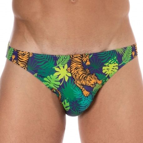  Palms & Tigers Swim Briefs - Green