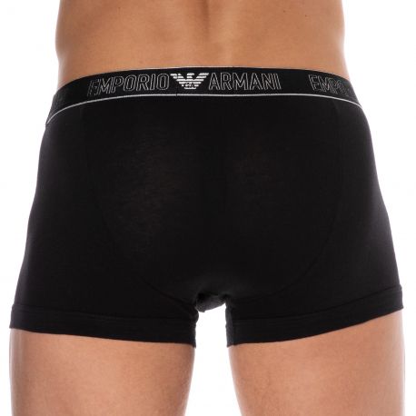 Emporio Armani Boxer Silver Christmas Coton Noir