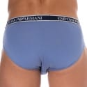 Emporio Armani Slip Core Logoband Coton Bleu Oxford