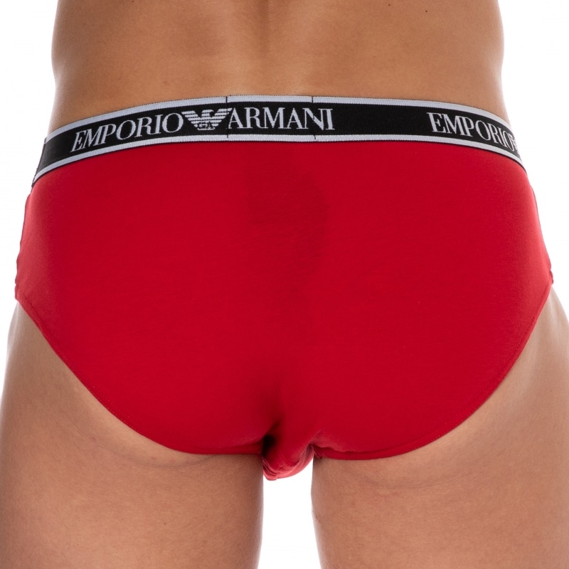 Emporio Armani Slip Core Logoband Coton Rouge