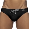 Addicted Piqué Swim Briefs - Black