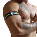  Lot de 2 Brassards New Wave Noirs - Vert Fluo