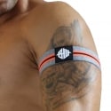  Lot de 2 Brassards New Wave Gris - Orange Fluo