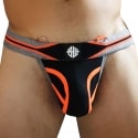  New Wave Thong - Black - Neon Orange