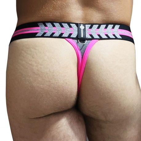  String New Wave Gris - Rose Fluo