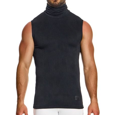 Modus Vivendi Débardeur Col Roulé Curved Noir