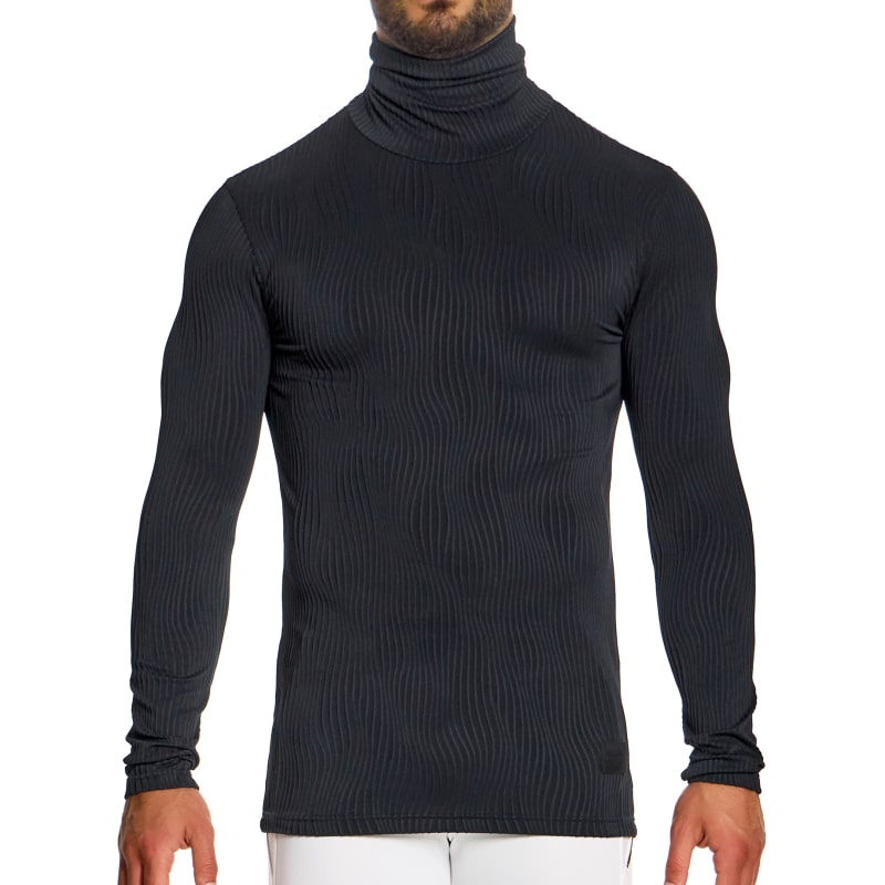 Modus Vivendi T-Shirt Col Roulé Curved Noir
