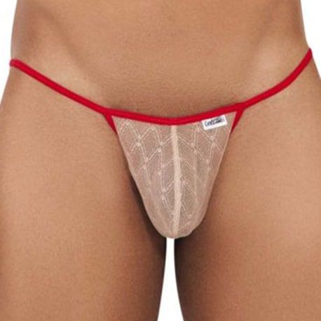  Micro Lace Jockstrap - Beige