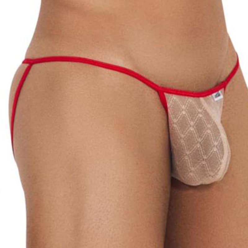  Micro Lace Jockstrap - Beige