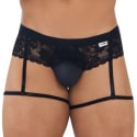  Jock Strap Jarretière Dentelle Noir