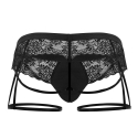  Jock Strap Jarretière Dentelle Noir