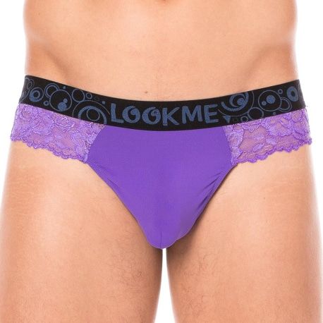Lookme String Dentelle Violet