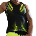  Akira Tank Top - Black - Neon Yellow