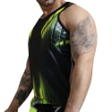  Akira Tank Top - Black - Neon Yellow