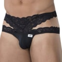  Lace Double Bikini Briefs - Black