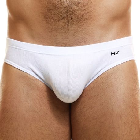 Modus Vivendi Slip Classique Peace Coton Blanc