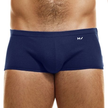 Modus Vivendi Boxer Brazil Cut Peace Coton Bleu Marine