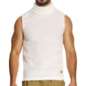 Modus Vivendi Débardeur Fringes Blanc Cassé