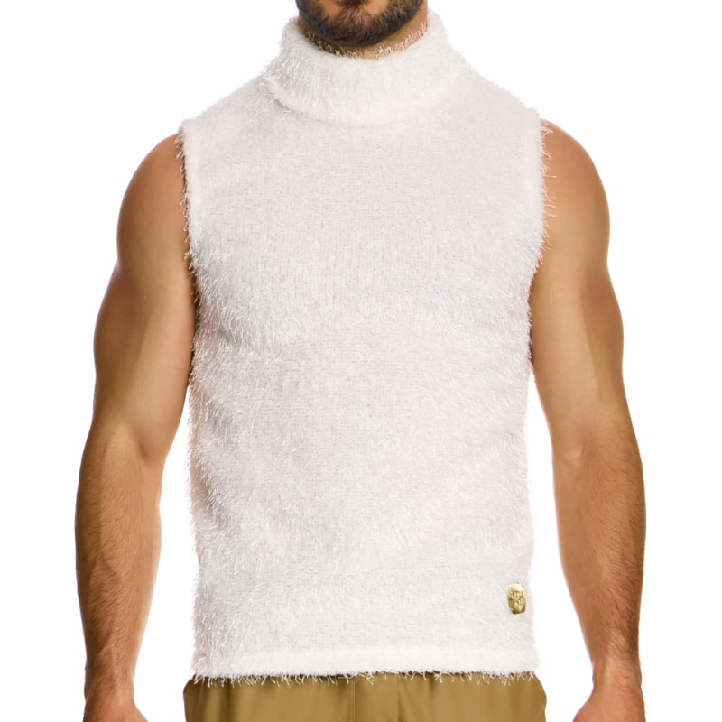 Modus Vivendi Débardeur Fringes Blanc Cassé