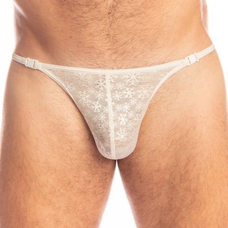L'Homme invisible String Striptease Snowflake Crème