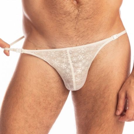 L'Homme invisible String Striptease Snowflake Crème