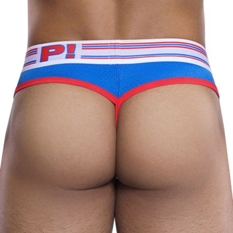 Pump! String Velocity Blanc - Bleu Electrique