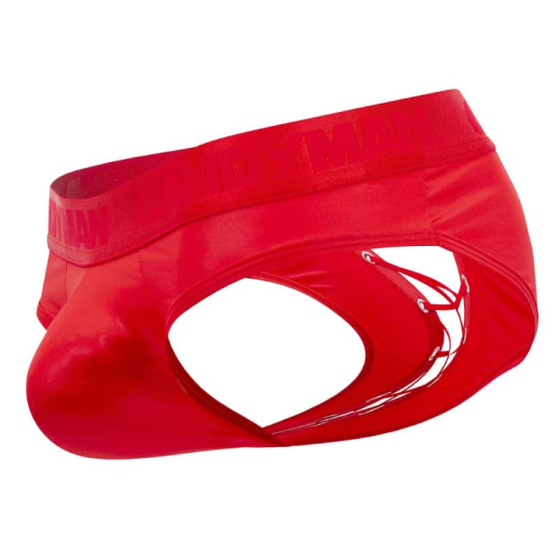  Back Tie Briefs - Red