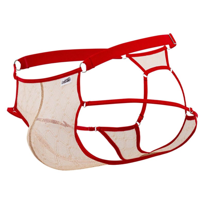  Lace Jockstrap - Beige