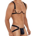  Harness Bra - Jockstrap Outfit - Black