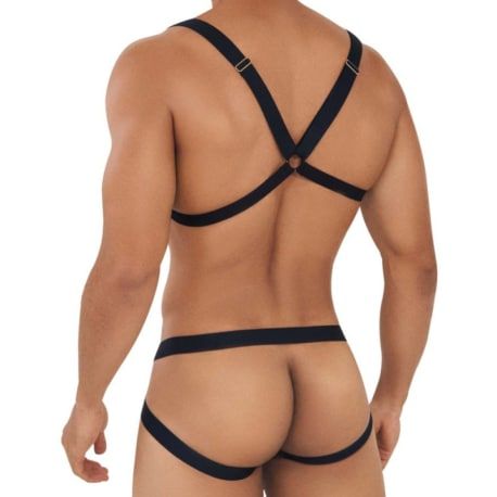  Harness Bra - Jockstrap Outfit - Black