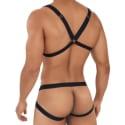  Ensemble Harnais Soutien-Gorge - Jock Strap Noir
