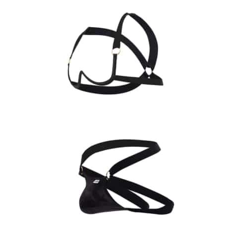  Harness Bra - Jockstrap Outfit - Black