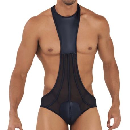  Work-N-Out Jock Bodysuit - Black