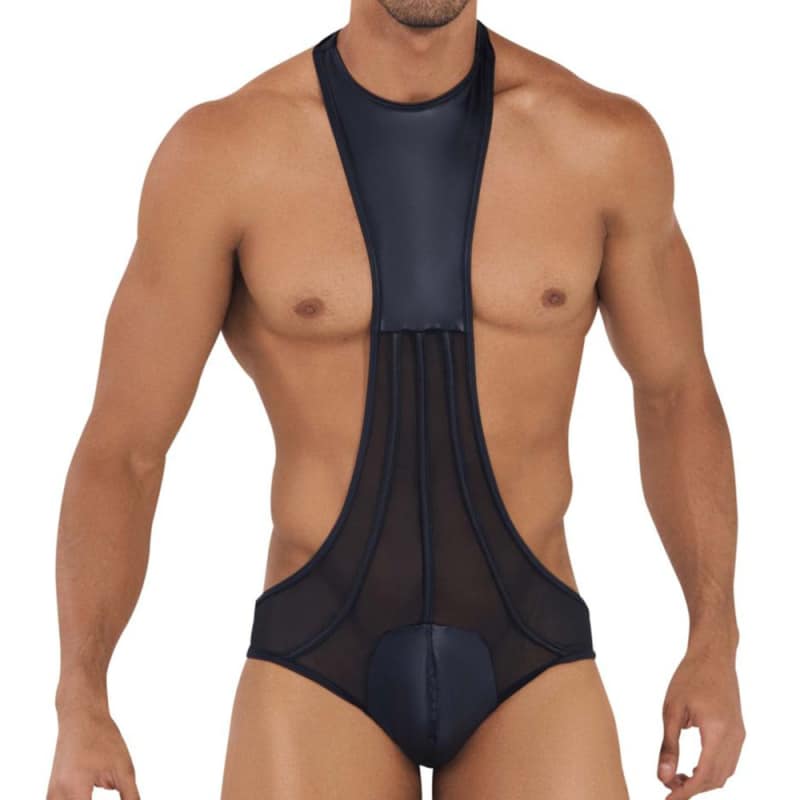 Work-N-Out Jock Bodysuit - Black