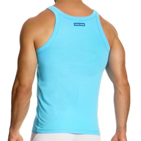 Modus Vivendi Débardeur Peace Coton Bleu Turquoise