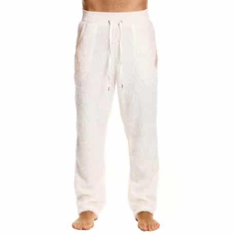Modus Vivendi Pantalon Fringes Blanc Cassé