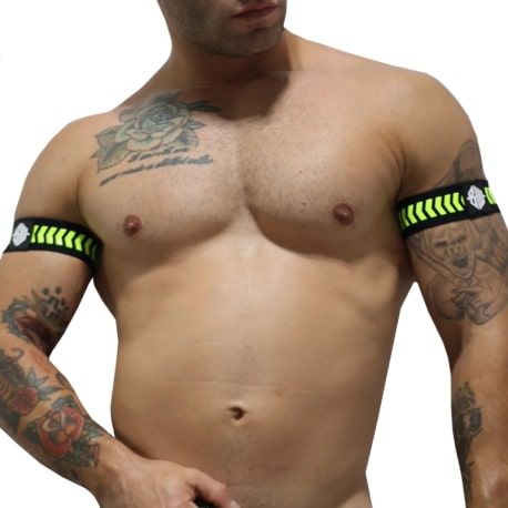  2-Pack Daycrawler Armbands - Black - Neon Yellow