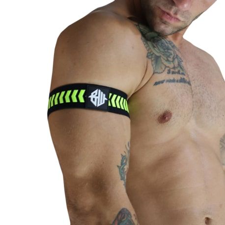  2-Pack Daycrawler Armbands - Black - Neon Yellow