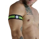  2-Pack Daycrawler Armbands - Black - Neon Yellow