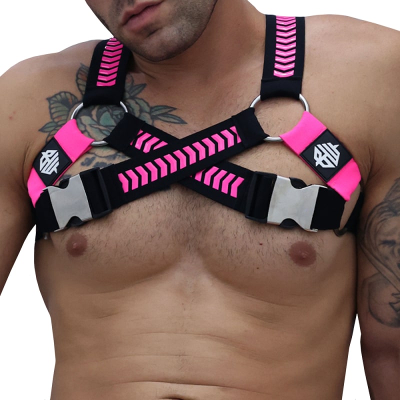  Harnais Circuit Daycrawler Noir - Rose Fluo