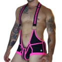  Body Daycrawler Noir - Rose Fluo