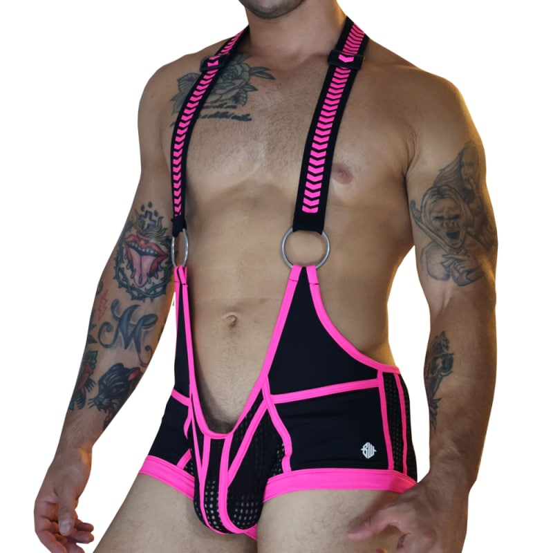  Body Daycrawler Noir - Rose Fluo