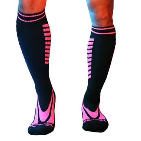  Chaussettes Daycrawler - Noir - Rose Fluo