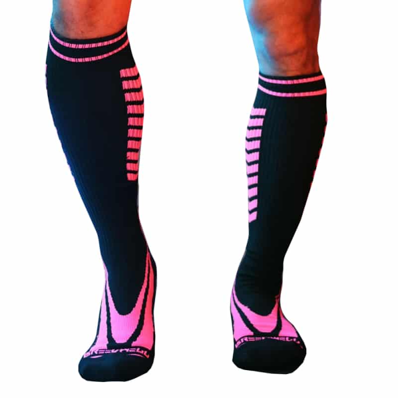  Chaussettes Daycrawler - Noir - Rose Fluo