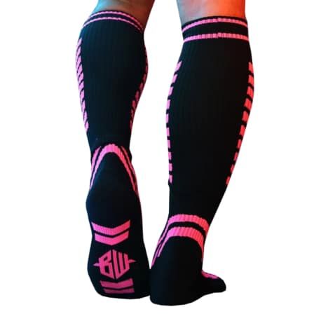  Chaussettes Daycrawler - Noir - Rose Fluo