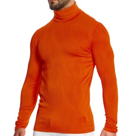 Modus Vivendi T-Shirt Col Roulé Curved Orange