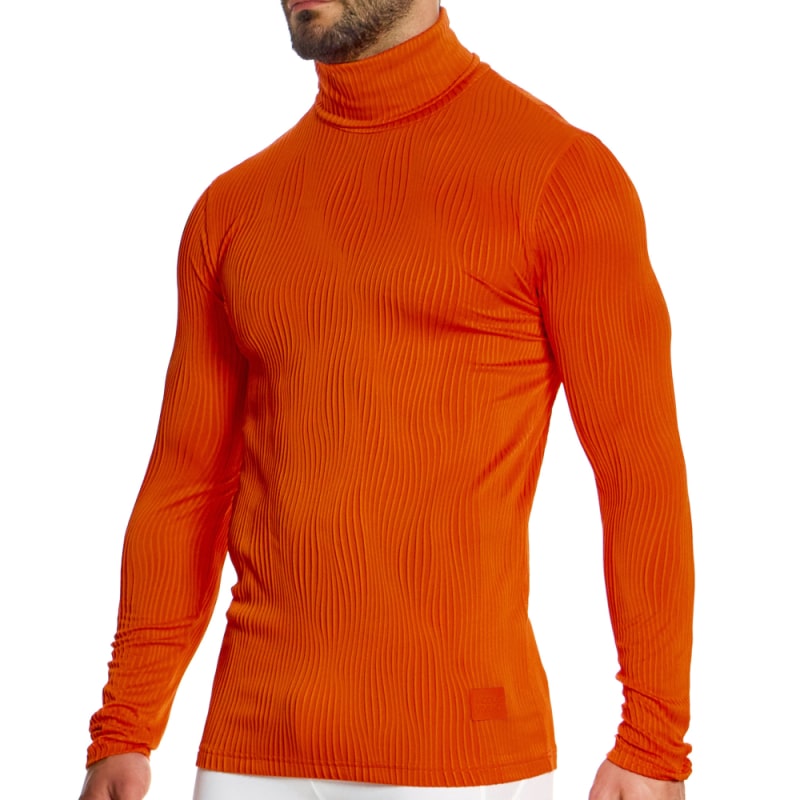 Modus Vivendi T-Shirt Col Roulé Curved Orange